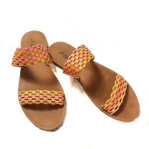Lucky Brand Alddon Woven Two Strap Sandal 6